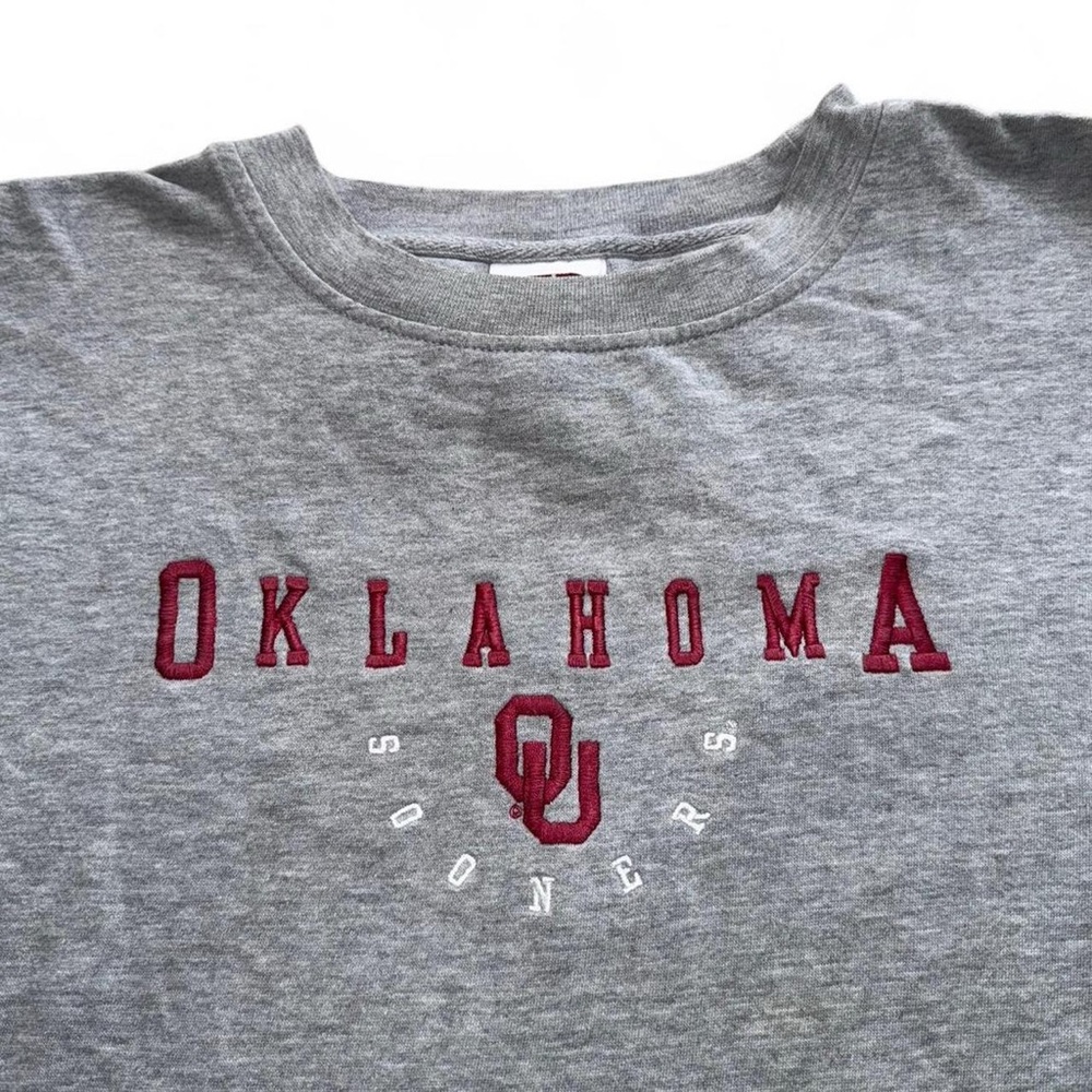 vintage oklahoma sooners embroidered sweatshirt size xl